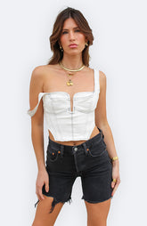 Outlaw Denim Corset Top